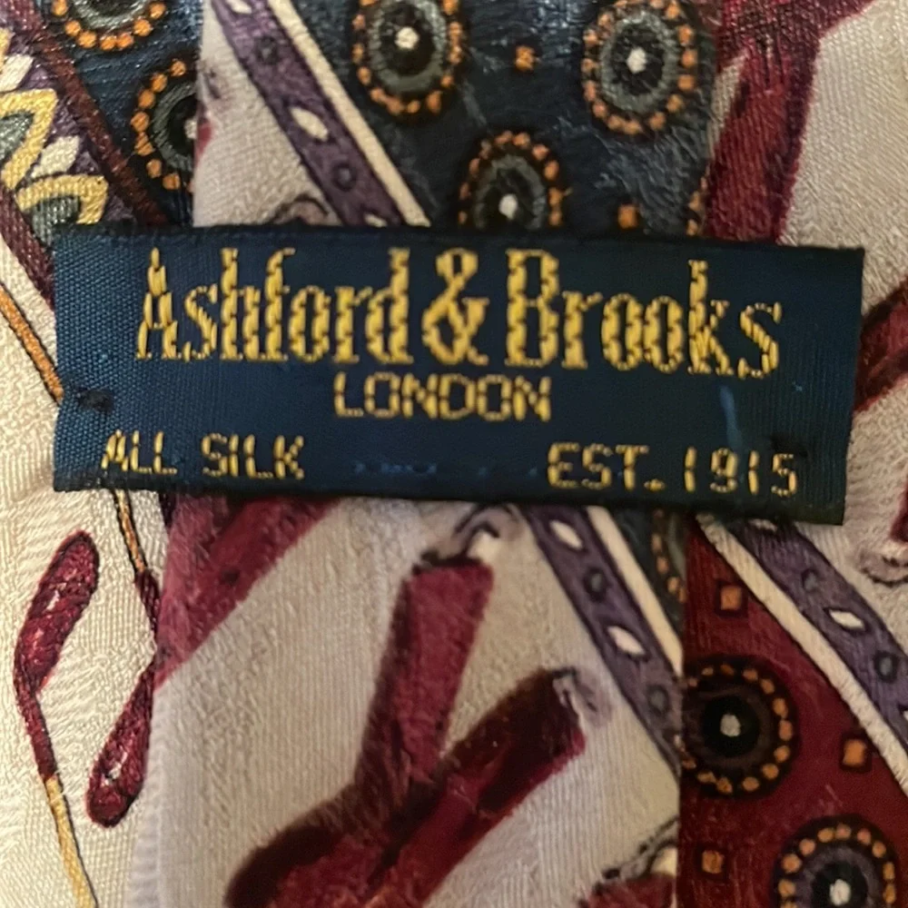 Ashford & Brooks of London Handmade Silk Golf Tie
